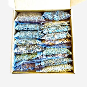 Beginner Apothecary Herb Kit • 15-20-30-50 Dried Herbs Bags for Witchcraft Supplies