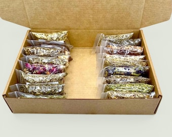 Apothecary Box Kit Beginner Advanced 20-25-30 Herb Bags Natural Herbalism Set