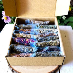 Natural Herbalism Kit Set 15-20 Herb Bags Bulk Witchy Apothecary Box Set