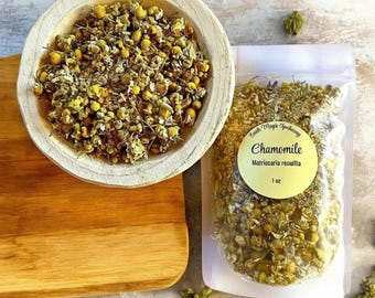 Aromatic Whole Chamomile Blossoms Loose Herb - apothecary grade - craft and spellwork