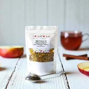Organic Apple Cinnamon Herbal Blend | Cinnamon & Spice Rooibos Tisane | Tea Lover&#39;s Delight