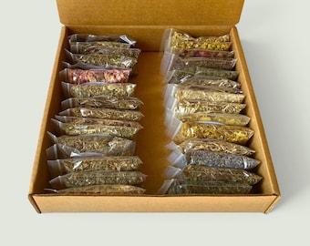 Botanical Apothecary Spell Kit • 30 Herbs for Ritual Spellwork, Beginner Witchcraft Box