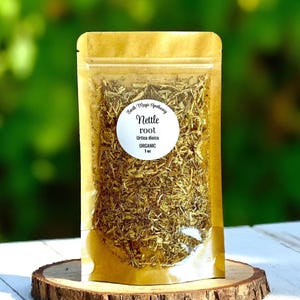 Organic Nettle Root Loose Natural Bulk Herbs, 1/2oz, 1oz, 2oz, 4oz