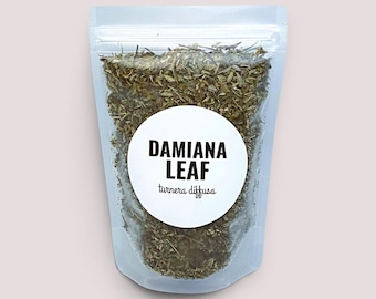 Damiana Leaf, Dried Bulk Herb, Natural Herbal Tea