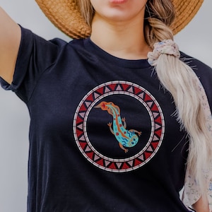 Axolotl Shirt Hispanic Axolotl Art T-Shirt  Artistic Axolotl T-Shirt,  Aztec Animal Shirt Latino Shirt Axolotl Lover Gift Axolotl Tee