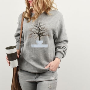Tree on Pot Sw, Halloween Sw, Dead Tree Sw, Nature Sw, Funny Sw, Cute Sw, Gift for Him Sw, Gift for Her Sw, Unisex Sw, Women&#39;s Sw, Men&#39;s Sw