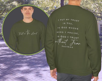 Christian Sweashirt, Bible Verse Sweatshirt, Trust in the Lord Sweatshirt, Christian Gifts, Religious Apparel, Jesus Sweater, Church Apparel