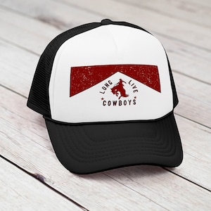 Es lebe Cowboys Fernlastfahrer-Hut, Strand-Trucker, Vintage Fernlastfahrer-Hut, Land-Trucker-Hut, Cowgirl-Trucker, Landmädchen-Hut, Land-Mama