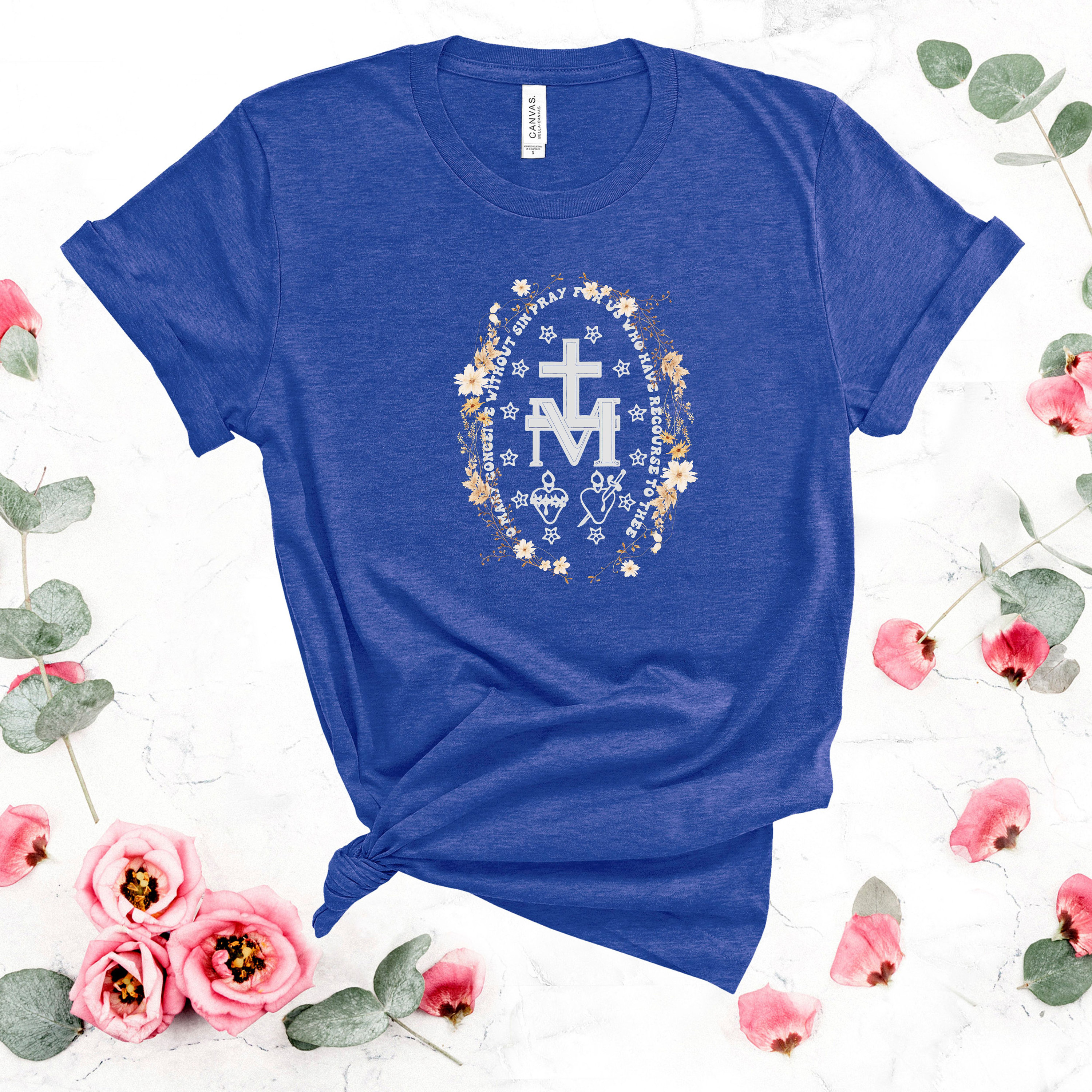 Miraculous Medal Shirt, Catholic Shirt, Catholic Gifts for Women