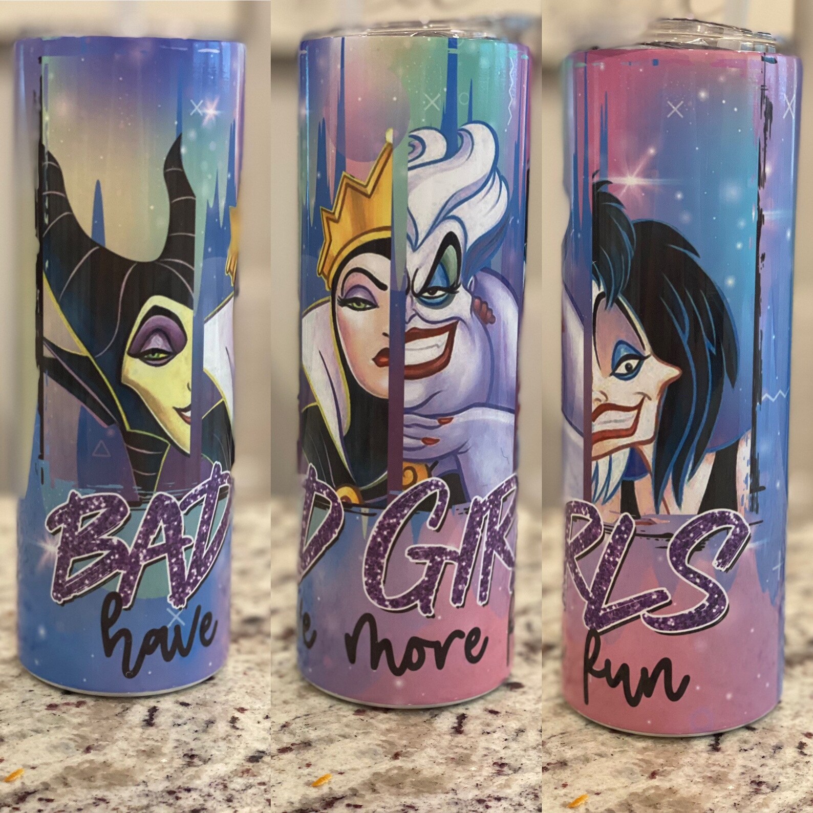 Disney Villain 20oz Tumblers Etsy