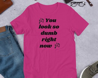 You Look so Dumb Right Now Viral Song Shirt Sarcastic Funny Snarky Shirt  for Teens With Music Notes -  Australia
