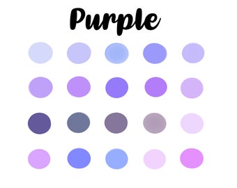 Purple Color Palette | Etsy