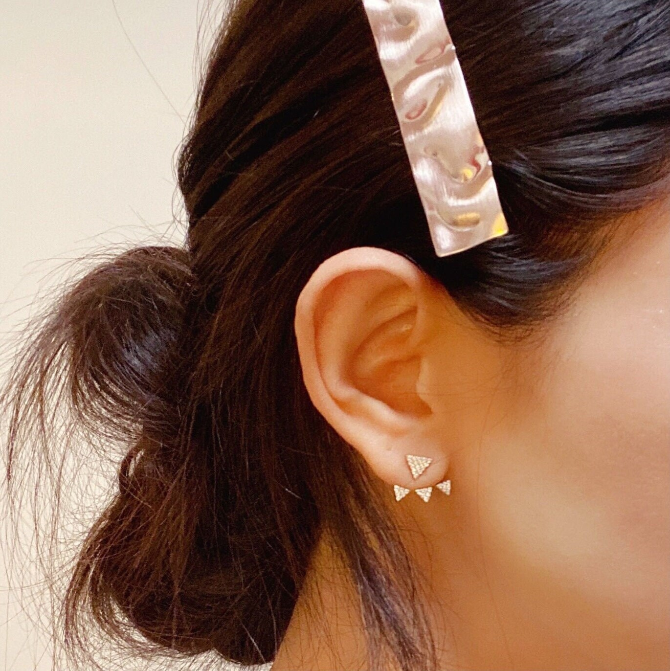イヤリング TATIANA Silver 925 Petit Milky Way Ear Jacket Earrings EC172 Freshwater Pearl Ear Jacket Earrings, Sterling Silver Ear