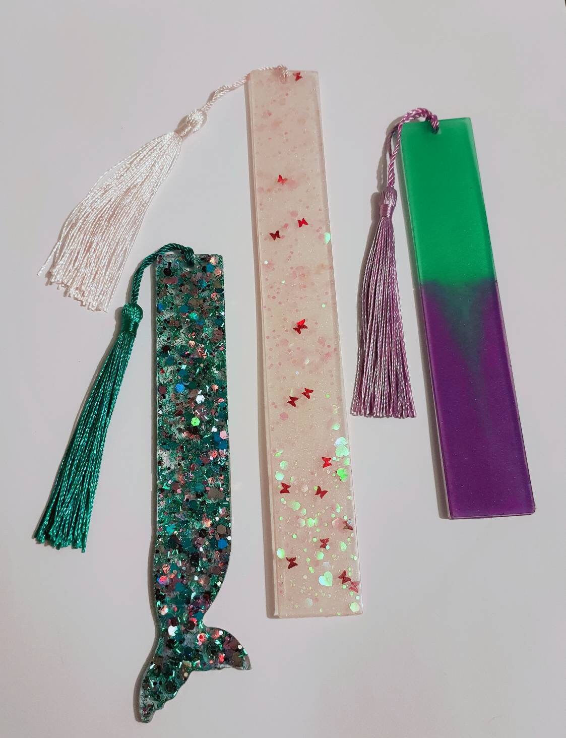 Handmade Resin Bookmark Various Shapes and Sizes Etsy