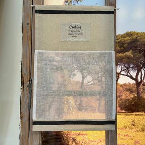 Vintage-style linen breeze block