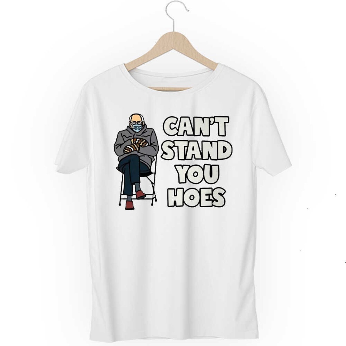 2021 Gift Funny Can't Stand You Hoes Bernie Sitting Etsy