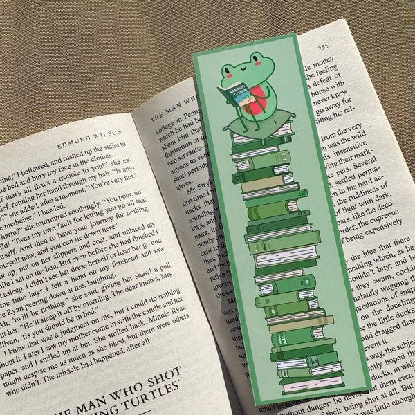 Cute Frog Bookmark | Froggy bookmarks | Bullet Journal | Stationary | Animal bookmarks