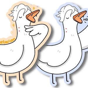 Goosetarion Sticker Vinyl | Vampire Goose | RPG stickers