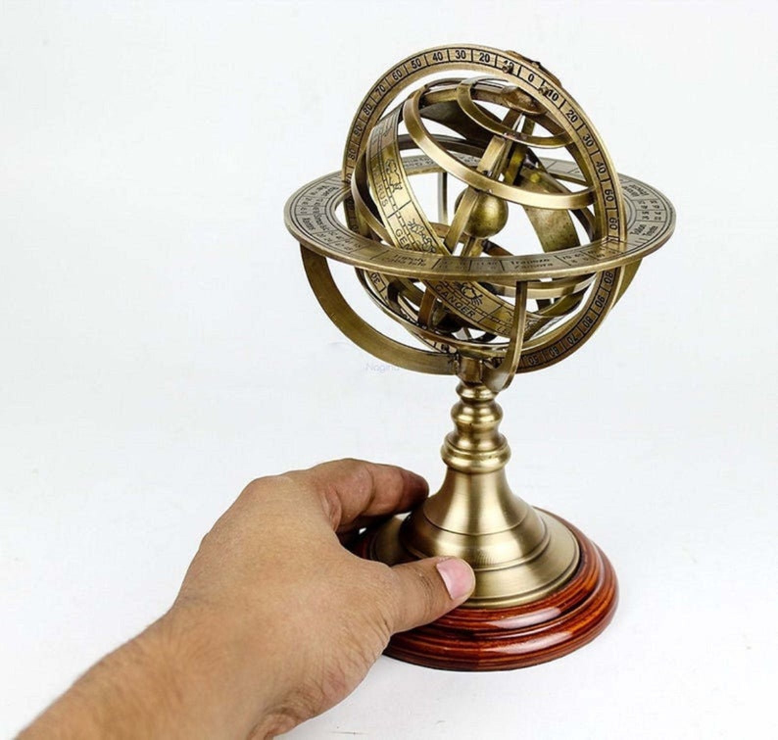 Antique Style Brass Armillary Sphere Astrolabe Nautical Marine Etsy