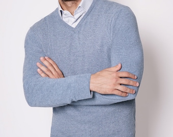 Cardigan Homme 100% Cachemire 1stAmerican - Manches Longues, Boutons - Neuf Avec étiquettes