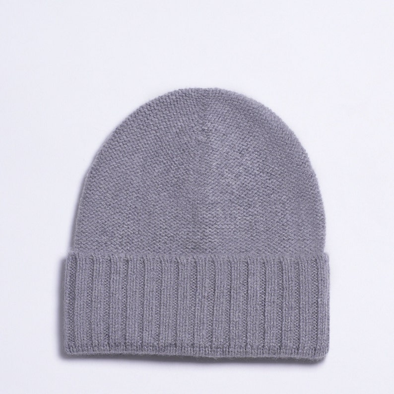 1stAmerican Gorro de Hombre Smooth 100% Cashmere Made in Italy Gorro de Invierno 1st American Grigio Chiaro