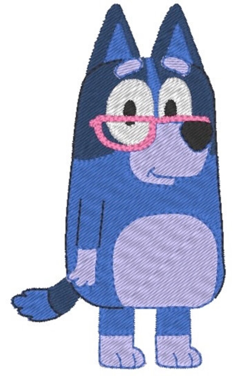 Bluey Nana File Embroidery Design Bluey Nana Design Machine Etsy