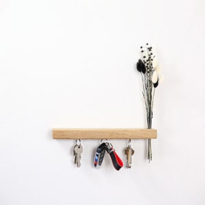 FlowerBar Keys &quot;Dream Dancer&quot; key board made of oak with dried flower bouquet, key board