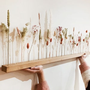 FlowerBar® "Dolce Vita" dried flowers Flowergram & noble oak, wood arrangement, dried flowers, durable