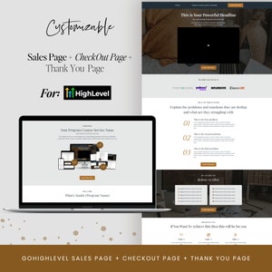 Landing Page Template | Gohighlevel | Sales Page Template for Coaches  | Gohighlevel Funnel | Sales Funnel | Sales Page | Website Template