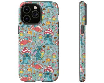 Funda resistente para teléfono Cottagecore Blue Alien, iPhone 13, iPhone 12, iPhone 12 Pro, iPhone 11 Pro, Iphone Xr, Iphone 14, Samsung, Pixel Case, Boho