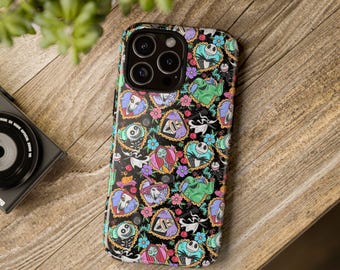 Nightmare Friends Phone Tough Case, iPhone 13, iPhone 12, iPhone 12 Pro, iPhone 11 Pro, Iphone 15, Iphone 14, Samsung, Pixel, nbc, kerstmis