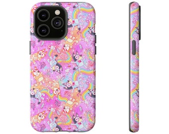 Estuche rígido para teléfono Rainbow Pups, iPhone 13, iPhone 12, iPhone 12 Pro, iPhone 11 Pro, Iphone Xr, Iphone 8, Iphone 7, Samsung, Pixel, Tie Dye