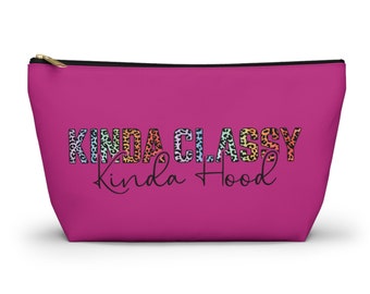Kinda Classy Kinda Hood Accessori Pouch con fondo a T, borsa per trucchi, borsa da toilette, portamonete, custodia da viaggio, custodia con cerniera, portamonete, organizzatore