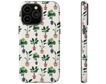 Estuche resistente para teléfono con estética de plantas, iPhone 13, iPhone 12, iPhone 12 Pro, iPhone 11 Pro, Iphone Xr, Iphone 14 Pro, Samsung, Pixel Case, Boho