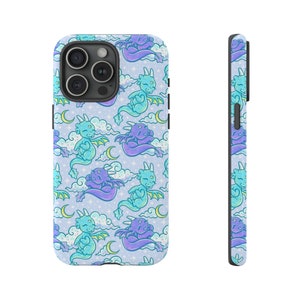 Moon Dragons Tough Case, iPhone 13, iPhone 12, iPhone 12 Pro, iPhone 11 Pro, Iphone Xr, Iphone 8, Iphone 15, Samsung Galaxy, Pixel, dragons