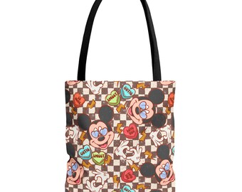 Borsa tote Boy Mouse per San Valentino, borsa riutilizzabile, borsa riutilizzabile, borsa carina, regno magico, borsa tote blu, regalo di compleanno, regalo per la festa della mamma, divertente