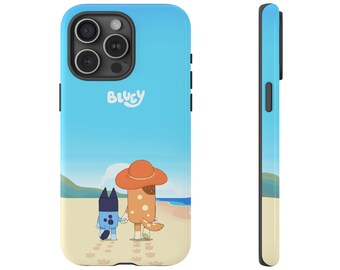 Capa resistente Beach Dogs, iPhone 13, iPhone 12, iPhone 12 Pro, iPhone 11 Pro, Iphone Xr, Iphone 8, Iphone 15, Samsung Galaxy, Pixel, verão