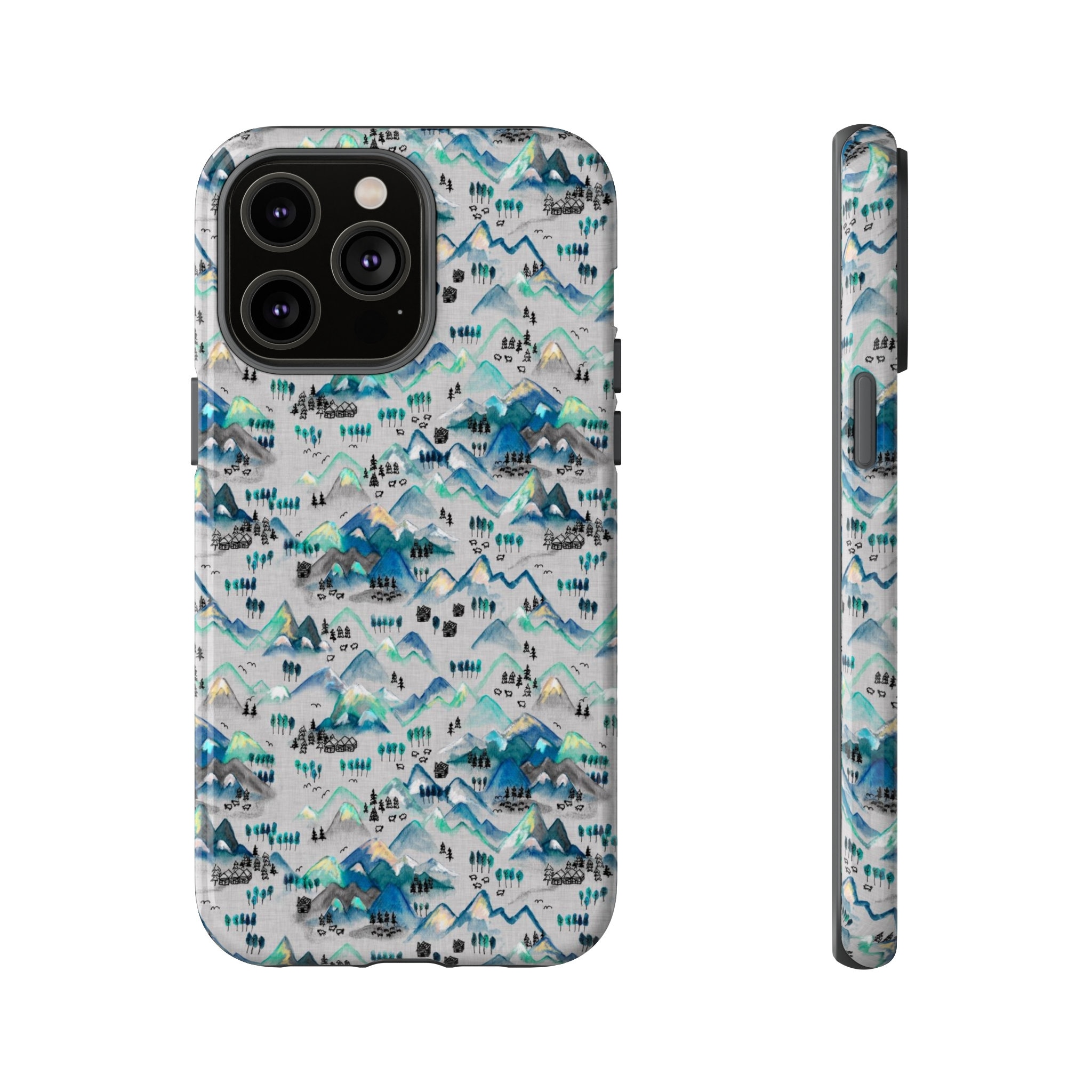 Mountains Phone Tough Case, iPhone 13, iPhone 12, iPhone 12 Pro, iPhone 11 Pro, Iphone, Iphone 14, Samsung, Pixel Case, Galaxy Case, Forest