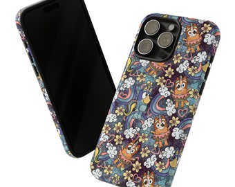Custodia rigida Rainbows and Dogs, iPhone 13, iPhone 12, iPhone 12 Pro, iPhone 11 Pro, Iphone Xr, Iphone 8, Iphone 7, Samsung, Samsung Galaxy