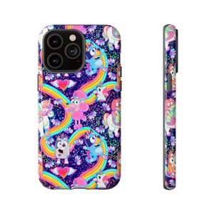 Rainbow Dog Friends Phone Tough Case, iPhone 13, iPhone 12, iPhone 12 Pro, iPhone 11 Pro, Iphone, Iphone 14, Samsung, Pixel Case, Galaxy