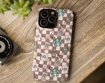 Boho coffee Phone Tough Case, iPhone 13, iPhone 12, iPhone 12 Pro, iPhone 11 Pro, Iphone 15, Iphone 14, Samsung, Pixel Case, iced coffee