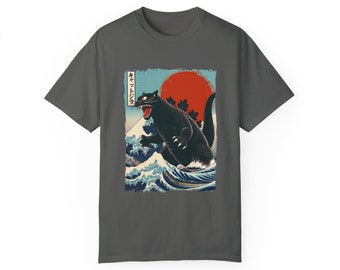 Catzilla Comfort Colors T-shirt tinta in capo unisex, regalo divertente, regalo mamma, t-shirt mamma, regalo per lei, maglietta divertente per gatti, amante dei gatti, Godzilla