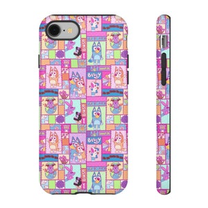 Coque pour téléphone portable Patchwork Dogs, iPhone 13, iPhone 12, iPhone 12 Pro, iPhone 11 Pro, Iphone Xr, Iphone 8, Iphone 7, Samsung, Pixel, Puppy