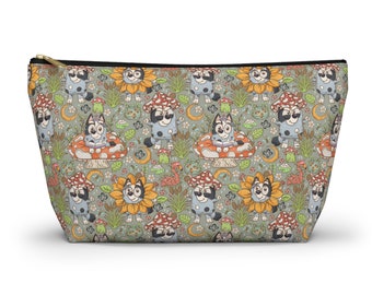 Bolsa de accesorios Cottagecore Muffin con fondo en T, bolsa de maquillaje, bolsa de artículos de tocador, monedero, bolsa de viaje, bolsa con cremallera, bolso de tarjeta, bolso organizado