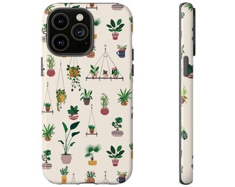 Estuche resistente para teléfono con estética de plantas, iPhone 13, iPhone 12, iPhone 12 Pro, iPhone 11 Pro, Iphone Xr, Iphone 14 Pro, Samsung, Pixel Case, Boho