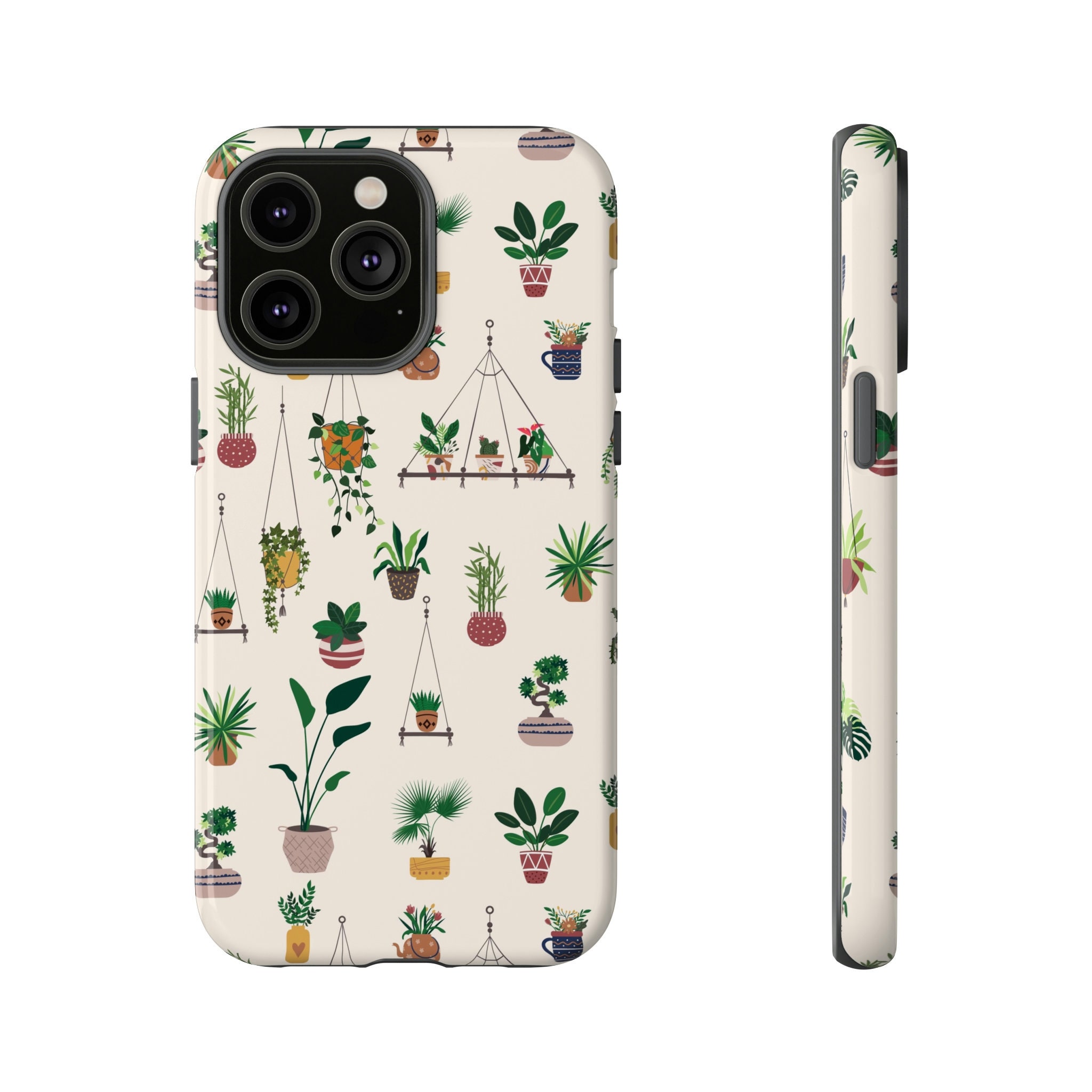 Plantes esthétiques Phone Tough Case, iPhone 13, iPhone 12, iPhone 12 Pro, iPhone 11 Pro, Iphone Xr, Iphone 14 Pro, Samsung, Pixel Case, Boho