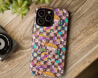 Toons Phone Tough Case, iPhone 13, iPhone 12, iPhone 12 Pro, iPhone 11 Pro, Iphone 15, Iphone 14, Samsung, Pixel, jaren 90 kinderen, tekenfilms, meisje