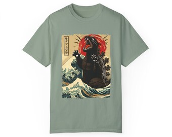 T-shirt tinta in capo unisex Catzilla Comfort Colors, regalo divertente, regalo per la mamma, maglietta mamma, regalo per lei, maglietta divertente con gatti, amante dei gatti, gatti, gatto