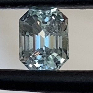 Montana sapphire  4.43mm x 3.45mm. 0.53 carats teal, blue no heat or treatment