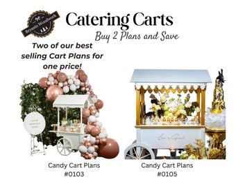 Two DIY Cart Plans at Discounted Price | Drink Cart | Cake Cart | Wedding Cart | Party Cart | Plans Only